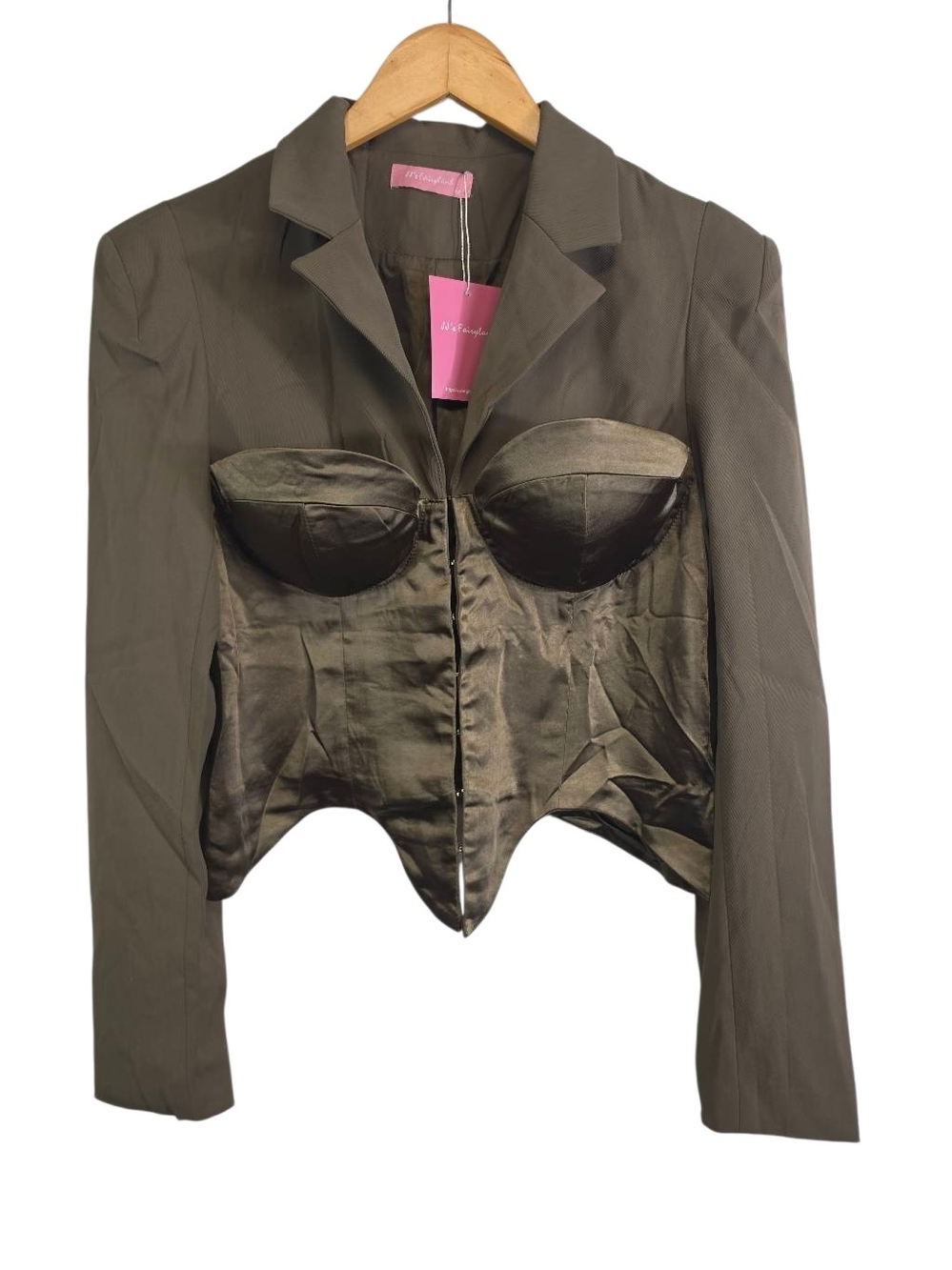 JJ’s Fairyland Fitted Brown Corset Blazer Jacket – Women’s M